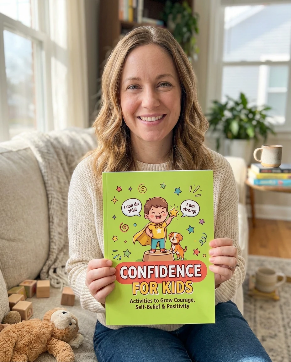 SteadyKid Confidence Builder printable workbook cover for children aged 6 to 12