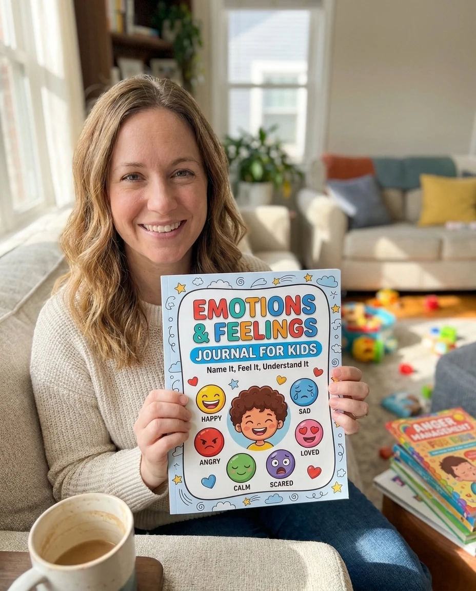 SteadyKid Emotions & Feelings printable journal cover for children aged 6 to 12