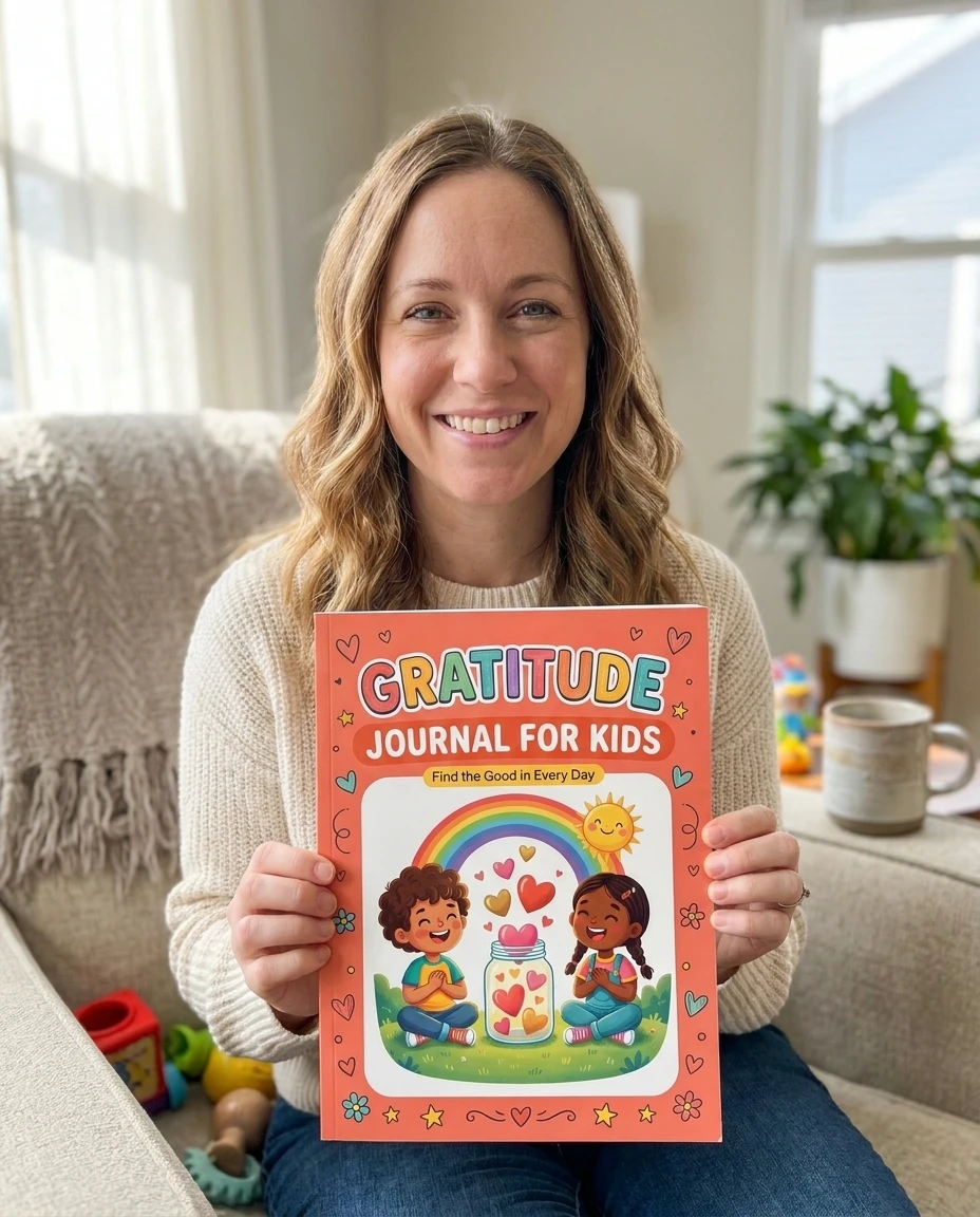SteadyKid Gratitude printable journal cover for children aged 6 to 12