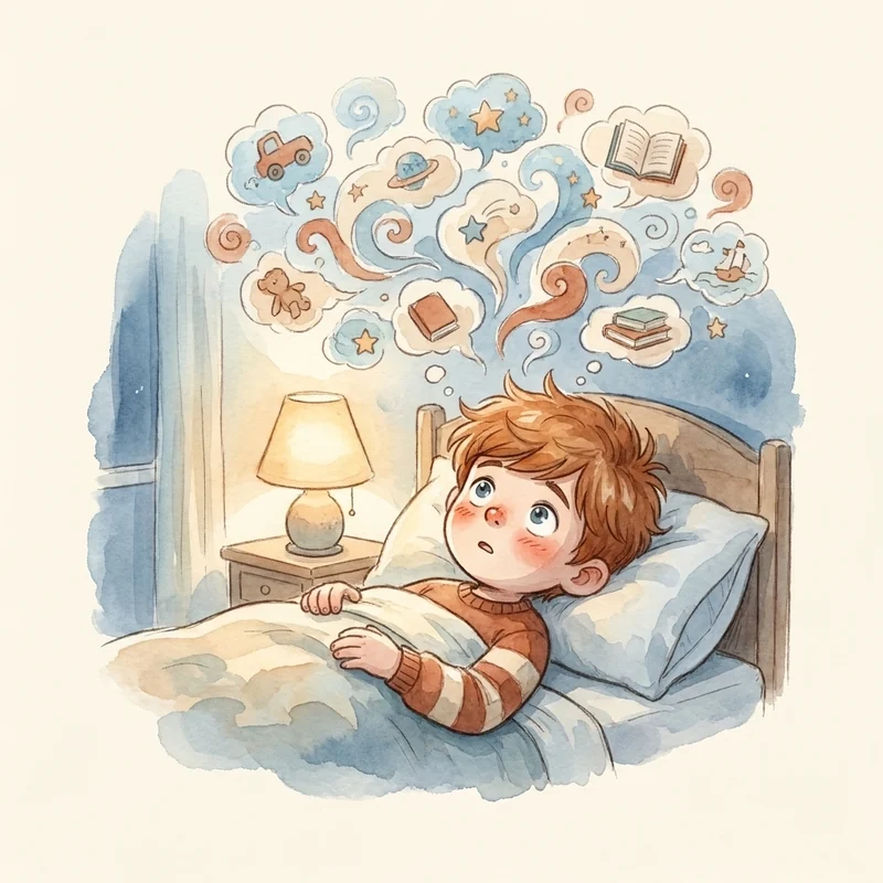 Illustration supporting: Racing thoughts quietly steal sleep