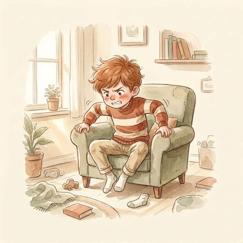 Illustration supporting: Sitting still and silent does not work for kids
