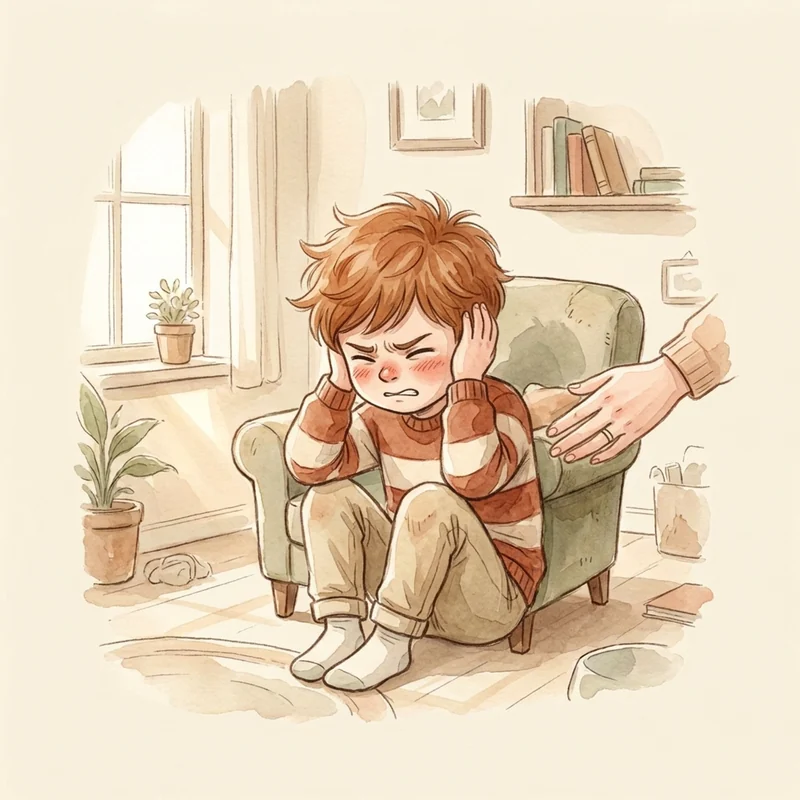 Illustration supporting: "Just calm down" cannot land in the middle of a meltdown